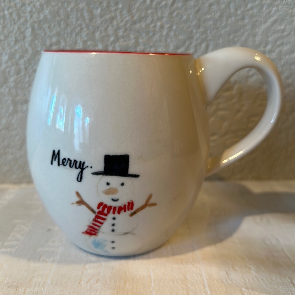 Magenta Exclusive Merry Snowman Mug
